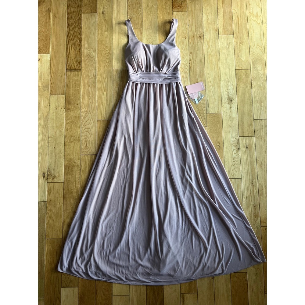 NEW Birdy Grey Jan Dress Mauve Pink Bridesmaid Backless Flowy Womens Size Small - Picture 2 of 12